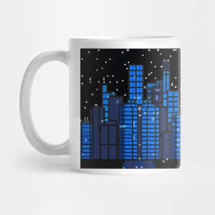 Pixel art cyberpunk cities 1 Mug